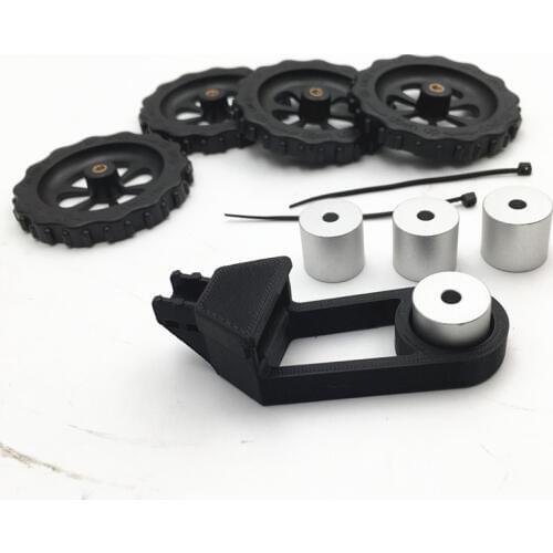 Upgrade Cre CR-10/ cr10S 3d printer solid spacer CR-10 aluminum Solid Bed Mount Strain relief bracket and bed leveling knob