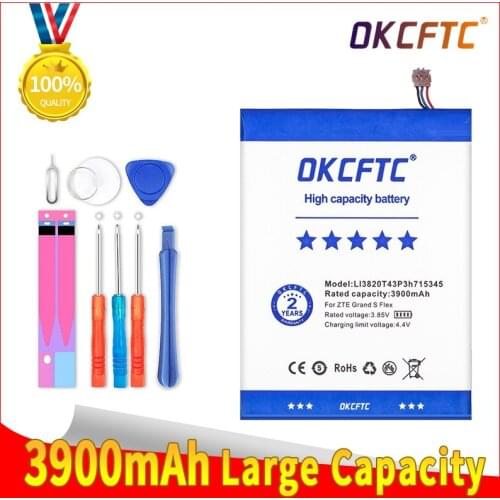 Original 3900mAh LI3820T43P3h715345 Battery For ZTE Grand S Flex / For ZTE MF910 MF910S MF910L MF920 MF920S MF920W+ Battery