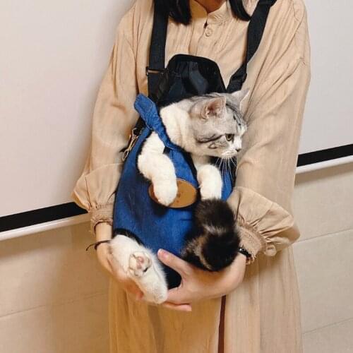 Cat bag go out portable pet backpack cat sling chest bag vest type backpack cat bag cat go out artifact