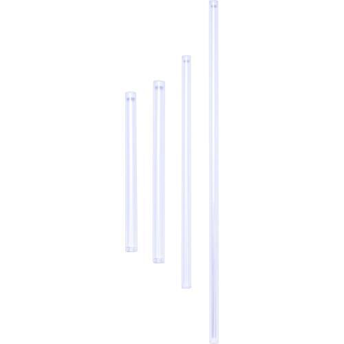 10PCS Container Holder Box Clear Plastic Test Tube U-shaped Bottom Long Transparent Test Tube Lab Supplies Sewing Tools Needles