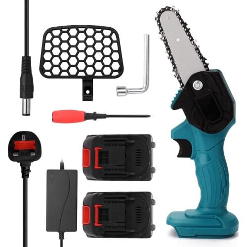 21V Portable Mini Electric Pruning Saw Rechargeable Small Wood Spliting Chainsaw Woodworking Tool for Garden Orchard Branch Clip