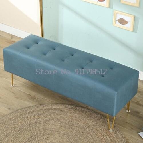 Door Home Light Luxury Solid Wood Bench Shoe Changing Stool Shoe Cabinet Storage Shoe Stool Clothing Store Rectangular Sofa Stoo