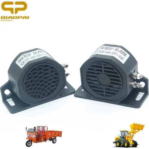 Universal 12V-80V Reversing Trumpet Backup Alarm Super Lound Sound Siren Waterproof Reverse Alarm Horn for Car Motorcycle Truck