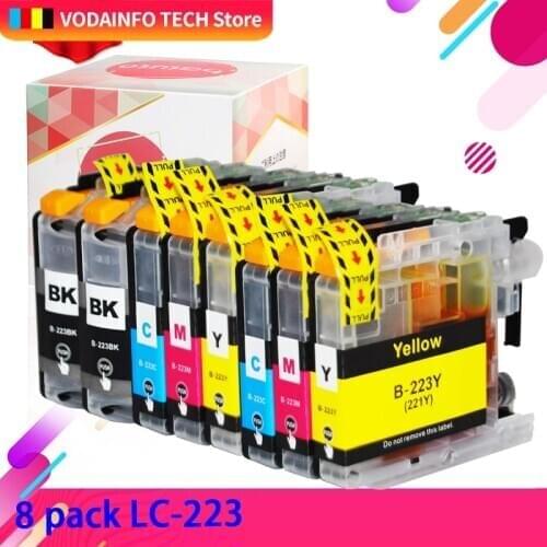 Compatible for Brother LC223 Ink Cartridge For Brtoher DCP-J562DW/J4120DW/MFC-J480DW/J680DW/J880DW/J4620DW/J5720DW/J5320DW