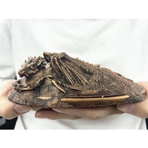 [Temila] High quality 20cm Smaug dragon resin figure statue toys Collection model Desktop Decor Decoration kids toy gift