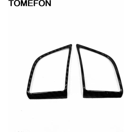 TOMEFON For Hyundai Tucson 2019 2020 Steering Wheel Switch Button Sticker Panel Cover Trim Interior Accessories ABS Carbon Fiber