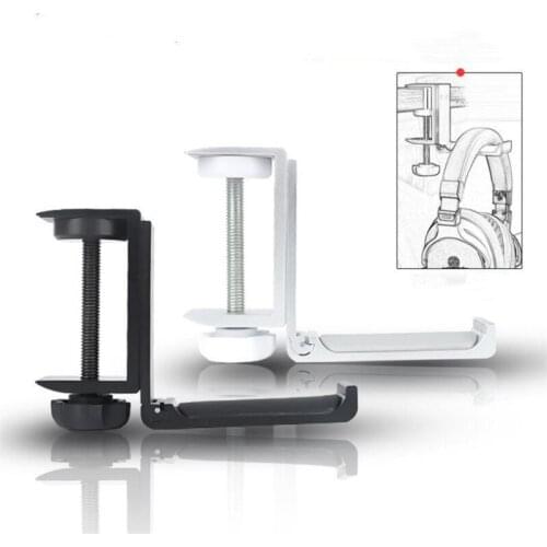 Universal Aluminum Alloy Headset Holder Adjustable Foldable Headphone Hanger Easily Carrying Lightweight Earphone Part