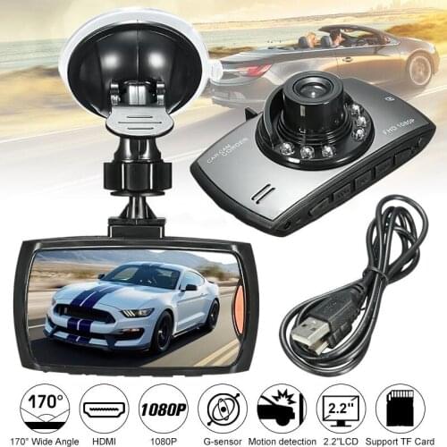 Vehemo Smart Dash Cam Motion Detection Automobile LED Camcorder Night Vision 2.2 Inches 120 Degrees 1080P Photography Car Camera
