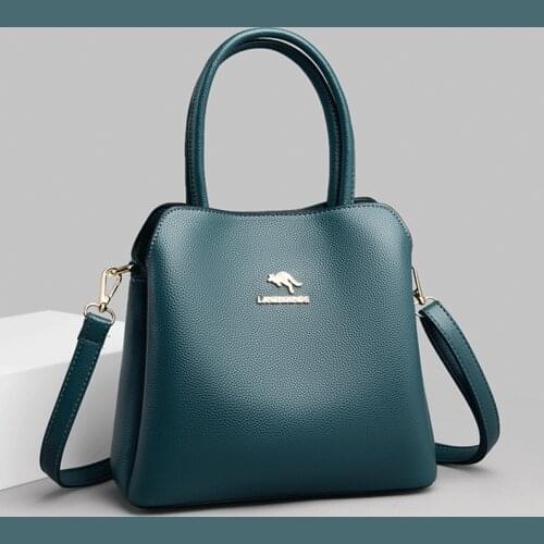 High Quality Crossbody Bags for Women Leather Handbags Luxury Brand Shoulder Bags Solid Ladies Handbags Sac A Main Casual Tote