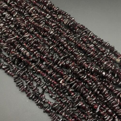 1 Strand 4-8mm Chips Nuggets Jewelry Accessories Loose Strand Beads Natural Garnets Quartz Stone Beads DIY for Bracelet Necklace