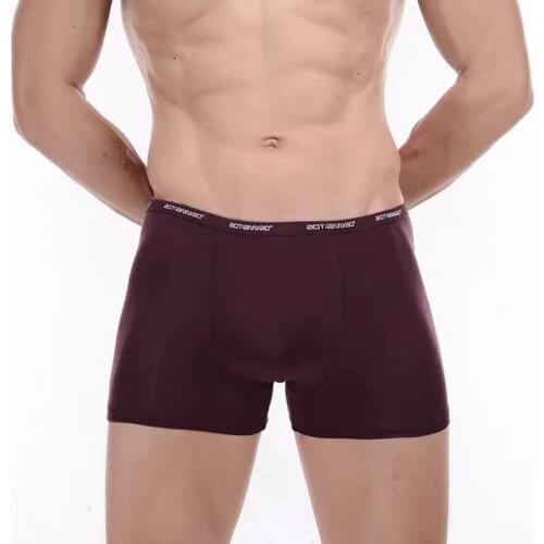 5 Pieces Of Mid Waist Mens Popular Solid Color Four Legged Pants Fashionable Modal Comfortable And Ventilating Boxing Underwear