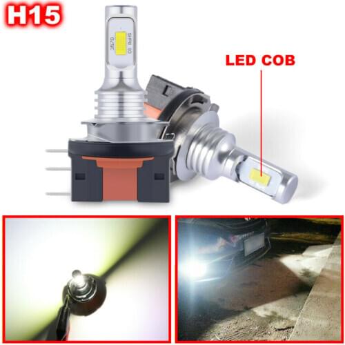 2pcs 160W H15 LED Bulb For BMW Mercedes DRL Daytime Running Light LD2373 Ceramic + Aviation Aluminum