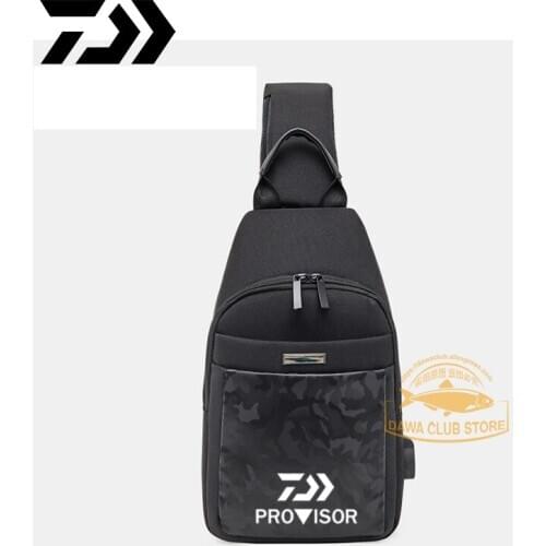 2020 Daiwa Men Outdoor Fishing Waterproof Shoulder Bag Men and Women Sports Riding Camouflage Multifunctional Leisure Chest Bag