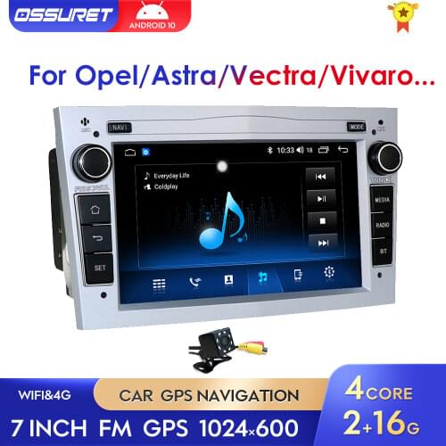 2 Din Android 10 Car GPS Navigation radio for Opel Astra H G J Antara vectra c b Vivaro astra H corsa c d zafira b WIFI NODVD