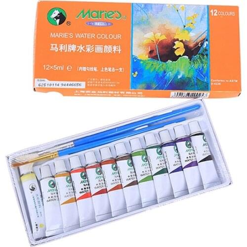 5ml 12/18/24colors Watercolor paint Fine Art Painting Sketch Watercolor Painting Paint Set