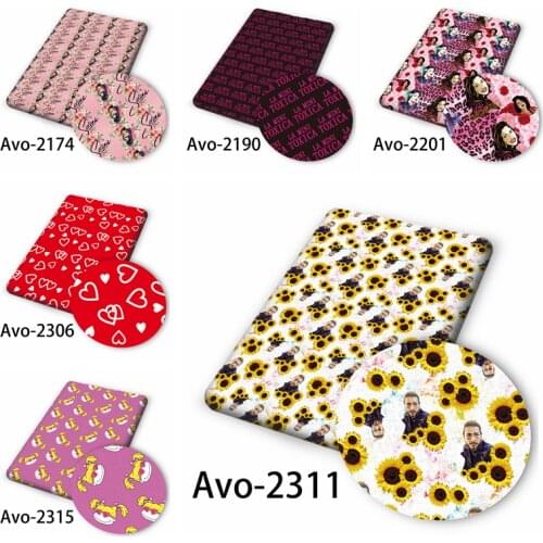 50*150cm New Mini Toxica Cartoon Pattern Printed Leather Polyster Cotton Liverpool Bullet Fabric for DIY Handmade Half Yards