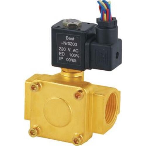 Free Shipping 1'' Port Size 0955505 Normally Open Diaphragms Solenoid Brass Valves 5pcs In Lot