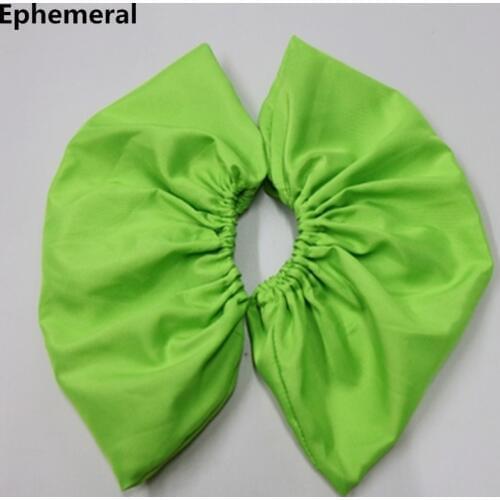 Unisex Adjustable Shoes Covers Printed Flowers Washable Recyclable 10 Pairs For Adult Convenient Overshoes Indoor Elast Band