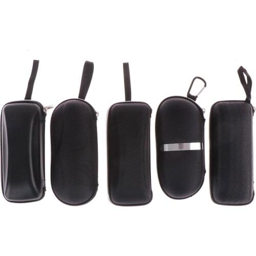 Black Eyewear Cases Sunglasses Case Glasses Box With Lanyard Zipper Glasses Case Hard For Men Glasses Cloth Bag For Women Men
