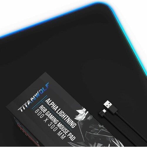 RGB Gaming Mouse Pad Large Mouse Pad Gamer LED Computer Mouse Keyboard Mat with Backlight