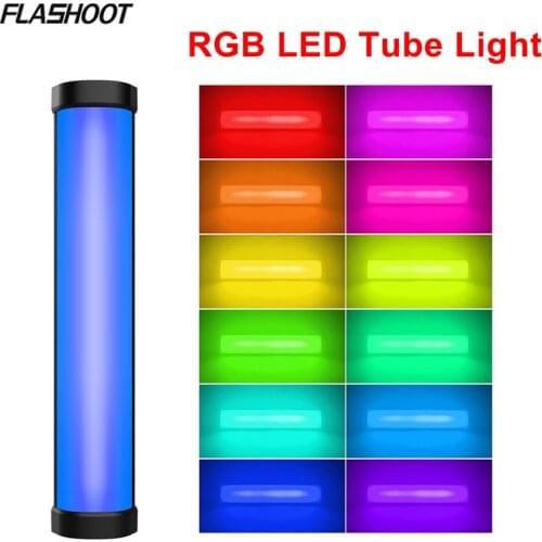 FLASHOOT FL-T6 LED Photography Light Handheld RGB Light Tube Stick 2800K-8500K Video Soft Light vs 6C Pavotube