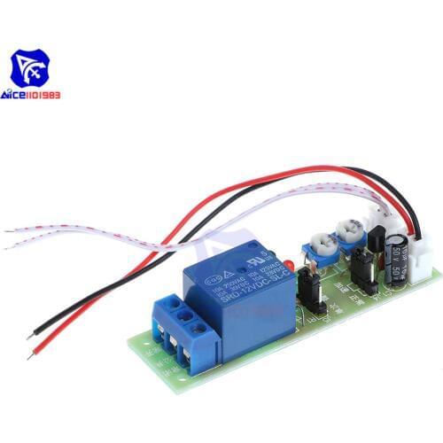 JK11 Adjustable Cycle Timer Delay On/Off Switch Power Supply Relay Shield DC 5V 12V 24V Timer Delay Relay Module (0 -15 Minutes)