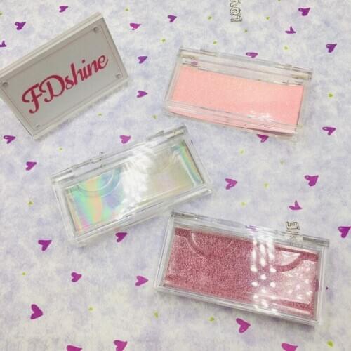 Thick Lashes Box 20pcs/lot Transparent with Different Color Cards Empty Eyelashes Packaging