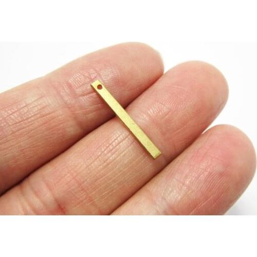 50pcs Brass pendant 20x2x1mm Brass earrings charms Rectangle bar Earrings charms R961