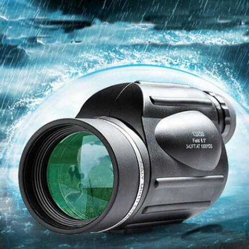 Powerful 50mm Large Eyepiece Telescope 13x50 High Definition Optical High List Binoculars Low Light Night Vision Outdoor Hunting