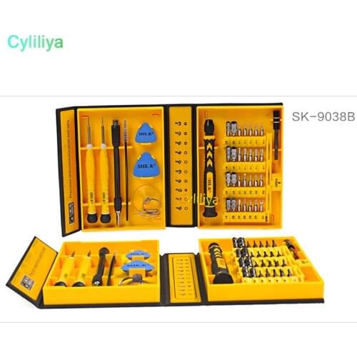 10sets 38 in 1 Profession Repair Tool Kit Mobile Phone DIY Screwdriver Precision Repair Tool For Iphone X Cell Phone