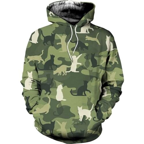 New Arrive Camouflage 3D Hoodies Men Women Outdoor Large size Fishing Camping Hunting Clothing Unisex Pullover Hooded