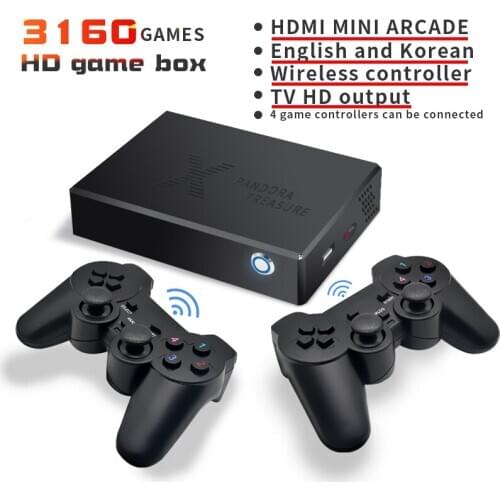 Pandora Box 3D Mini Arcade Video Game Console Portable Moonlight Treasure Retro Game Console Built-in 3100 2D And 60 3D Games