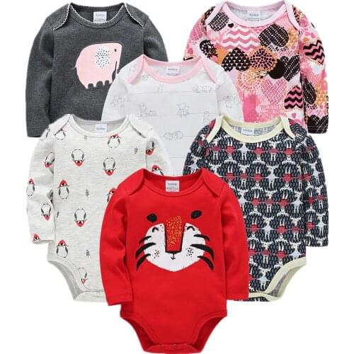Infant Baby Girls Pyjama Autumn 100%Cotton Newborn Baby Boys Girls Clothes 3 6PCS Baby Pajamas Unisex Kids Clothing Sets