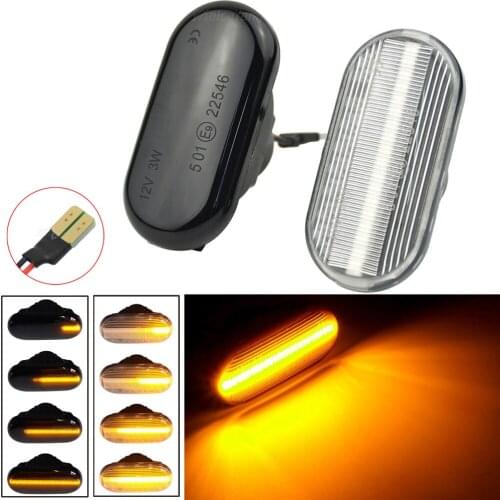 Sequential Blinker Side Marker Light For Nissan Note E11 Navara Micra 350Z Z33 Pathfinder Qashqai Car LED Turn Signal Lamp