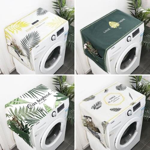 Fresh Simple Plant Multi Purpose Cloth Cover Refrigerator Dust Cover Washing Machine Cloth Cover Home Decoration