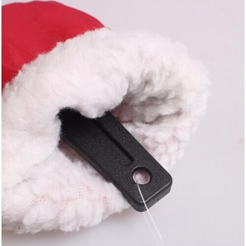Christmas red Warm gloves Car ice and snow shovel Waterproof glove De icing shovel Snow shovel Shovel snow brush with gloves