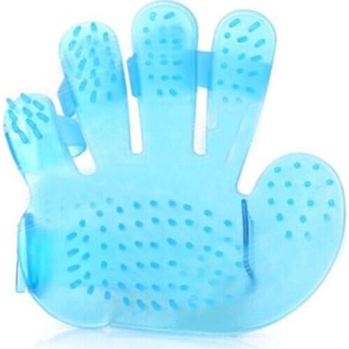 Glove Cleaning Cat Dog Pet Silicone Shower Body Massage Massager Hand Brush Random Color