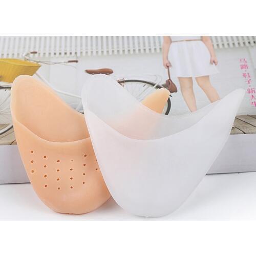 USHINE żel silikonowy Toe oddychające miękkie balet taniec buty Pointe klocki pielęgnacja stóp Protector kobieta