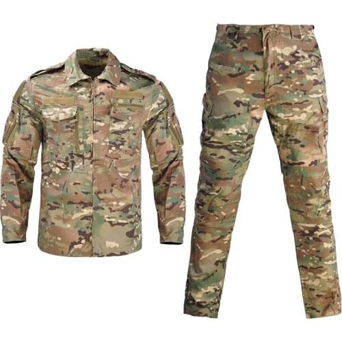 Tactical Army Uniform Camouflage Military Clothing Men Special Forces Airsoft Soldier Training Combat Clothes Jacket Pant Set