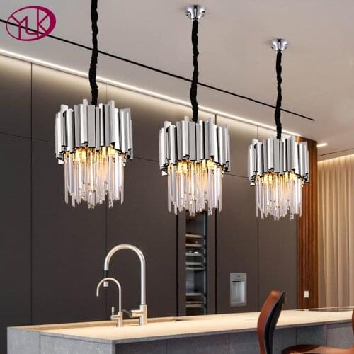 YOULAIKE Crystal Pendant Lights