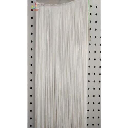 100CM Long white Polyester Lace Tassel Fringe Lace Trim Ribbon Sew Latin Dress Stage Garment Curtain DIY Accessories SM028