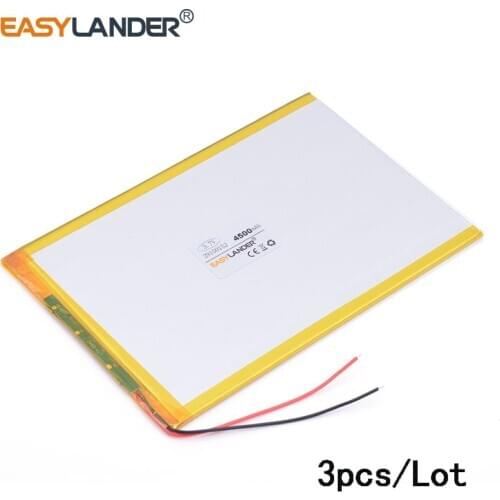 3pcs/lot 3.7V 4500mAH 29100152 Polymer lithium ion / Li-ion battery for tablet pc battery cell phone speaker IPAQ MID laptop