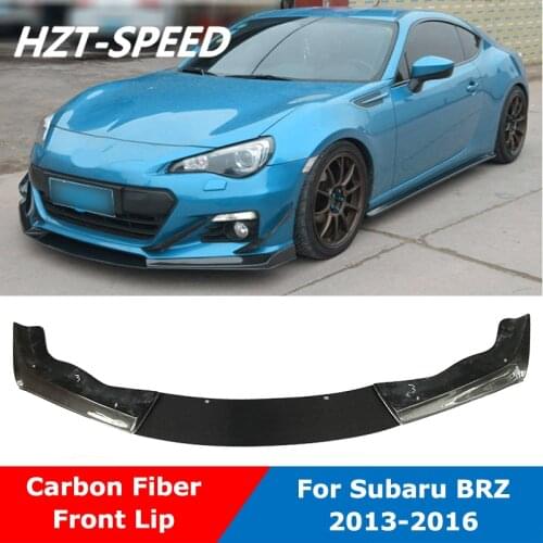 3 PCS Splitters JD Style Carbon Fiber Front Bumper Spoiler Lip For Toyota GT 86 Subaru BRZ Car Tuning 2013-2016