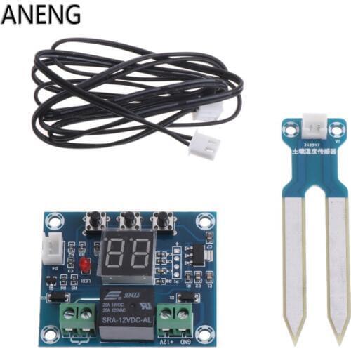 ANENG 12V Soil Humidity Sensor Controller Irrigation System Automatic Watering Module