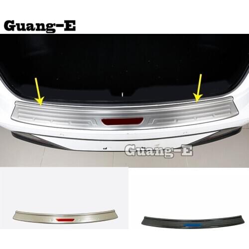 Car Frame Trim Stick Back Rear Pedal Door Scuff Plate Frame Outside Threshold Trunk For Hyundai Sonata DN8 10Th 2020 2021