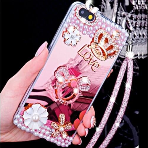 Bling Diamond Flip Leather Case For Wiko Y62 Y51 Y61 Y81 Y70 Y80 Y60 Y50 Cover Finger Rhing Holder Wallet Phone Coque Funda