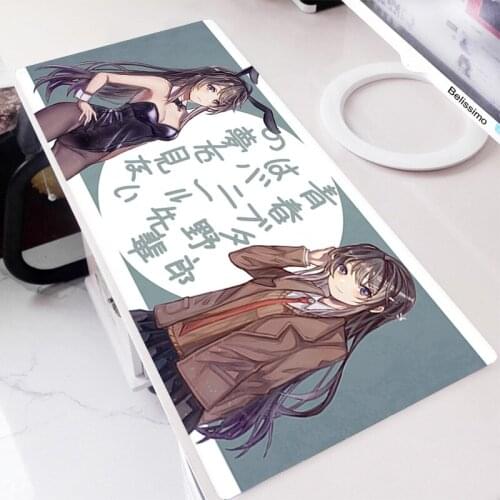 Large Mouse Pad Desk Mat Gamers Accessories Mause Pad Gamer Mousepad Cute PC Gamer Mausepad Anime Mousepad Kawaii Mai Sakurajima