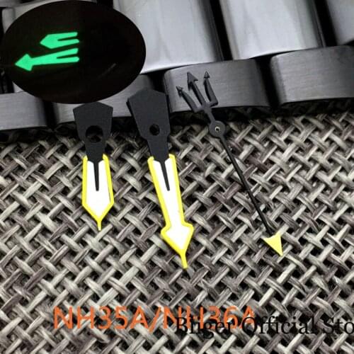 Yellow/Red Edge Luminous Watch Hand fit NH35A NH36A 7s26 7s36 7s25 7s35 6r15 4r15 4r35 4r36 6309 7002 7009