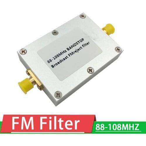 FM Trap 88-108MHz bandstop Filter RTL-SDR Blog Broadcast FM Band-Stop SMA Receiver signal FOR Ham Radio amplifier