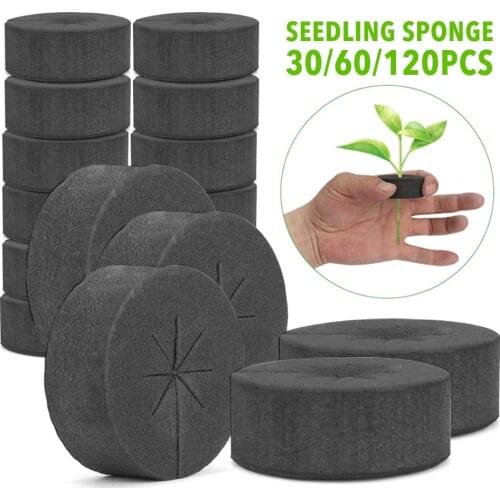 30/60/120pcs Hydroponic Supplies - Garden Clone Collars Neoprene Inserts Sponge Block For 2 Inch Net Pots Hydroponics Systems